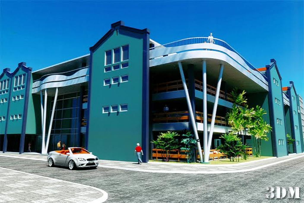 Den 2015 Ta Cuminsa Construccion Parkeergaragenan Den Centro Di Oranjestad
