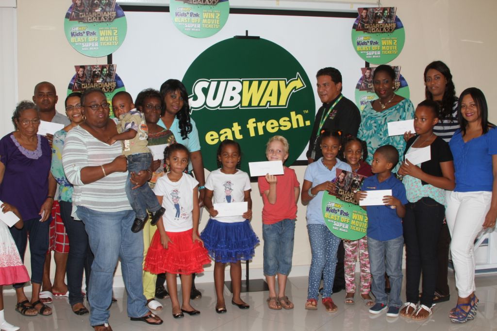 Ganadornan di Subway su ‘Kids Menu  Campaign’ a risibí nan premio djabièrnè último