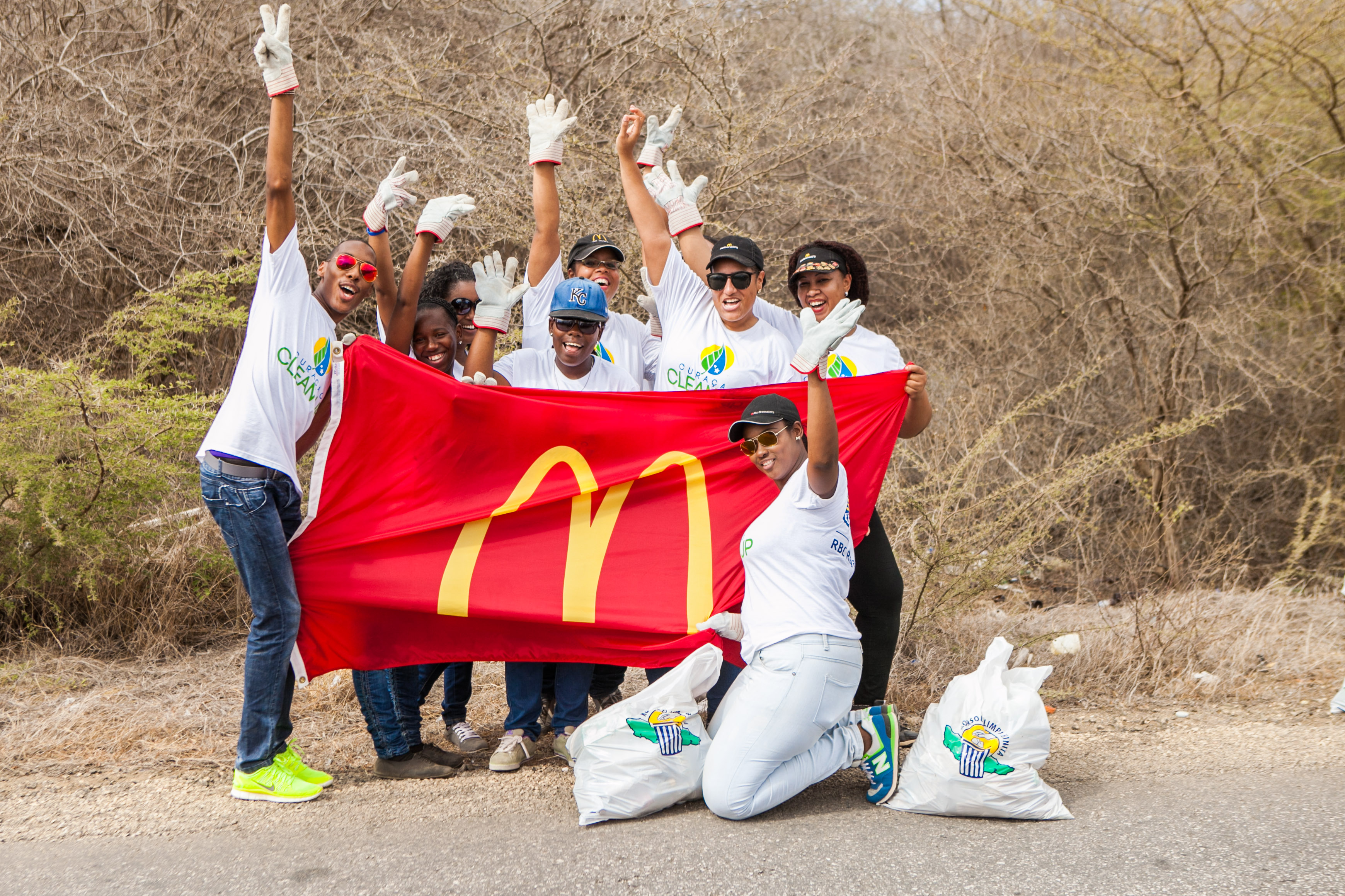 McDonald’s Curacao Clean Up event