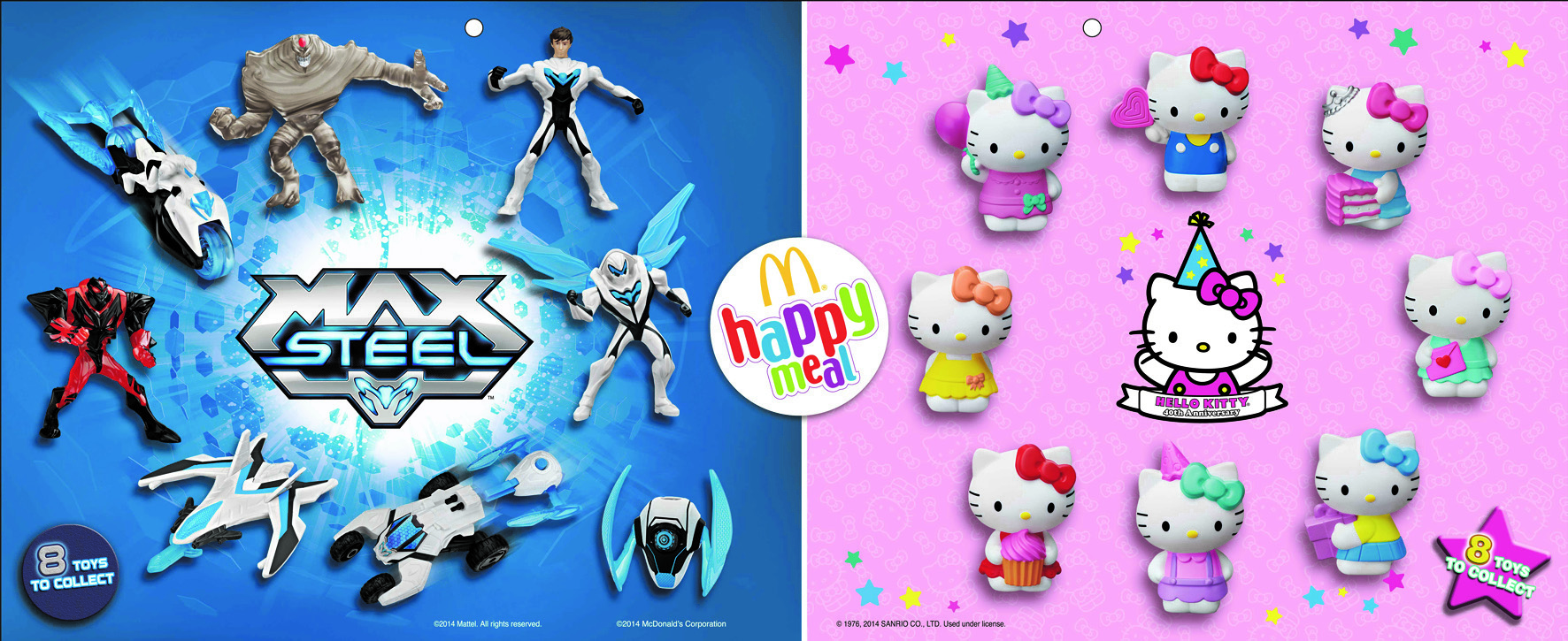 McDonald’s ta presentá Happy Meal di Hello Kitty® i Max Steel su di 40 aniversario