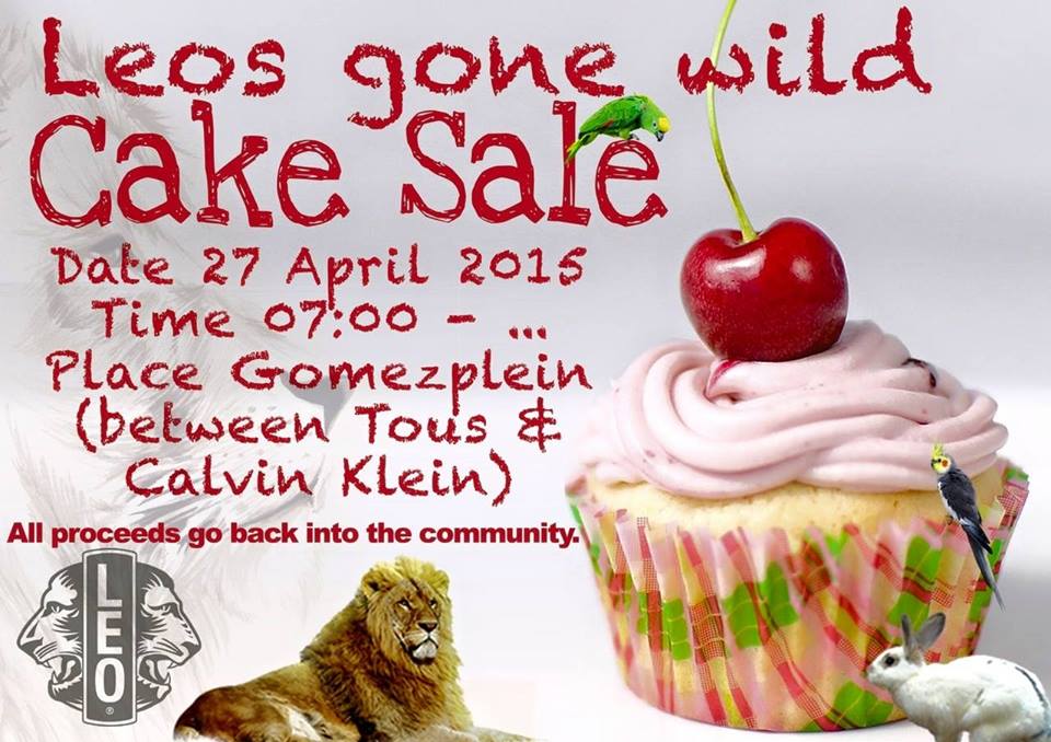 Leo Gone Wild Cake Sale