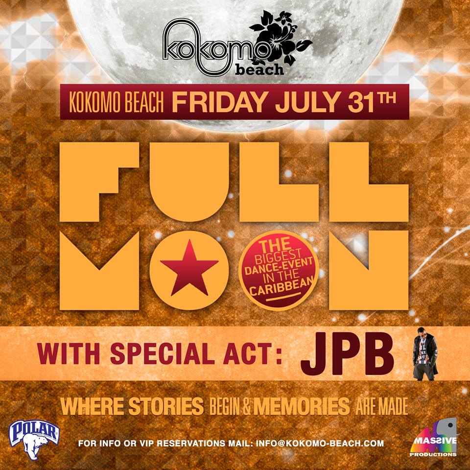 Full Moon Party aanstaande vrijdag 31 juli 2015