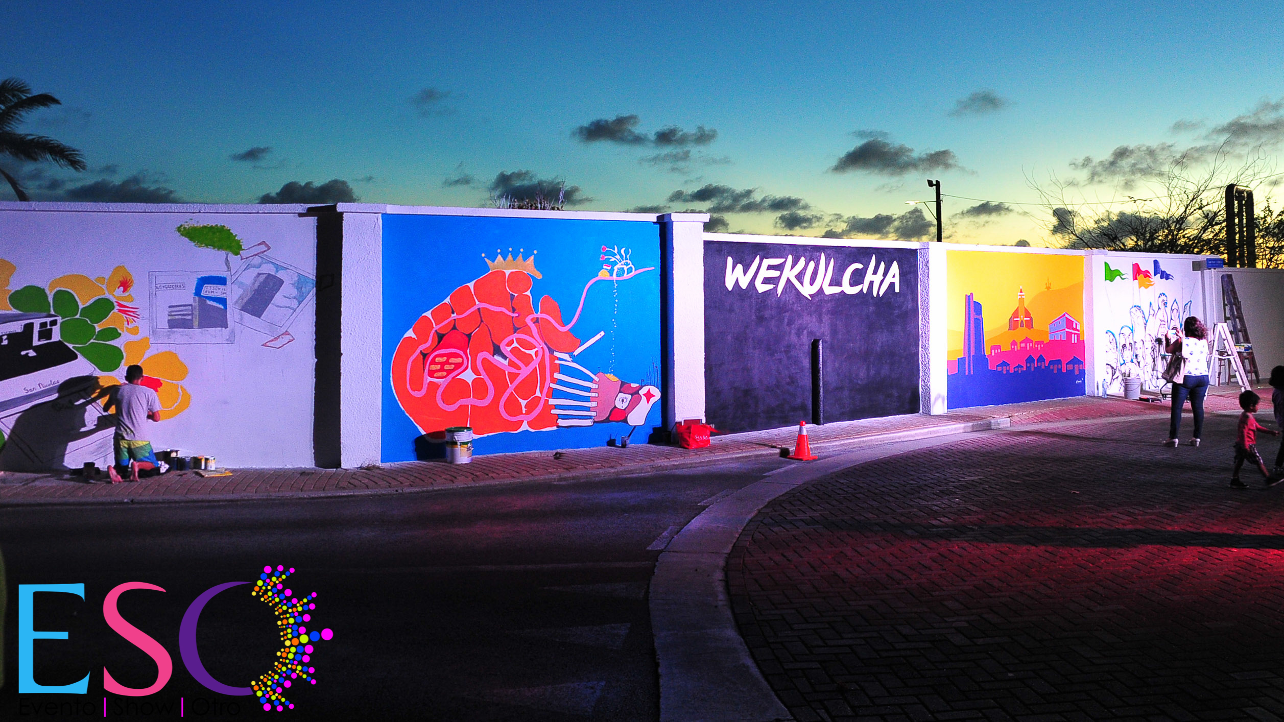 Aruba Mural Proyects cu su prome 5 murayanan cu obra di nos artistanan local