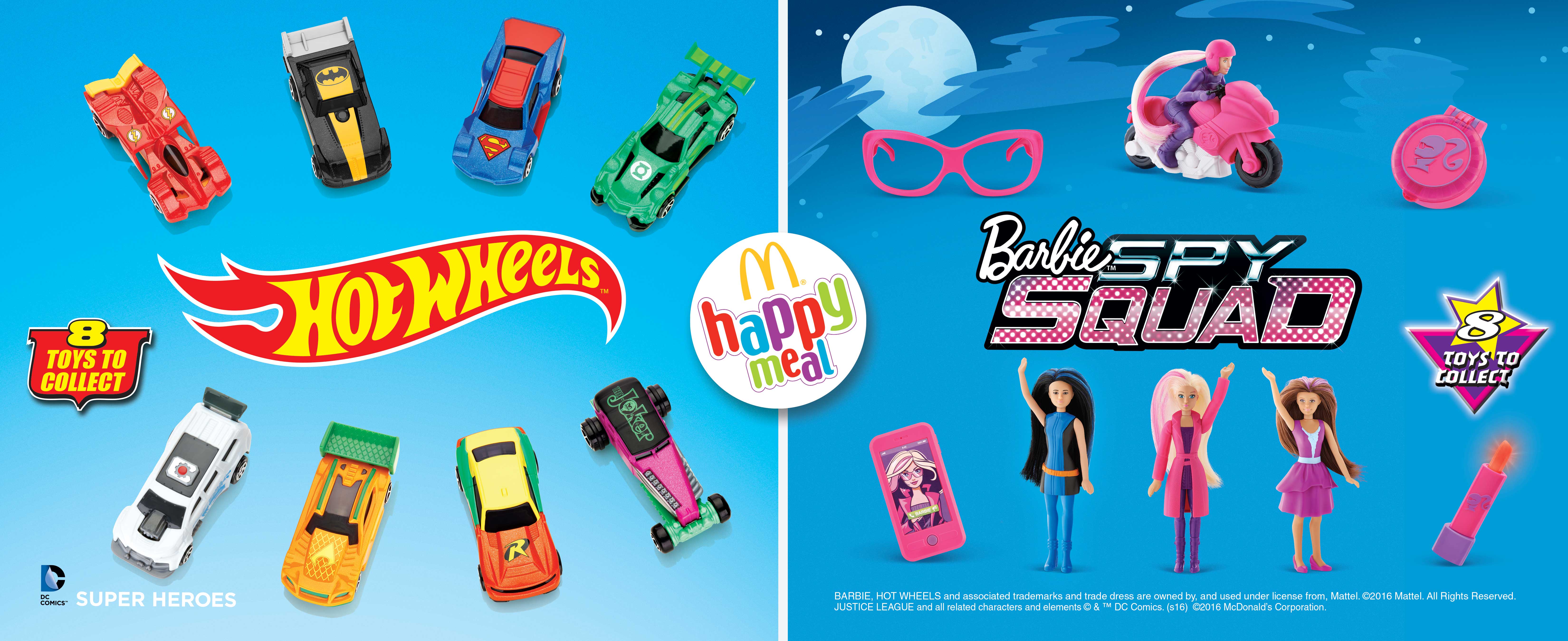 McDonald’s ta presenta e coleccion nobo di Happy Meal “Barbie y Hot Wheels”