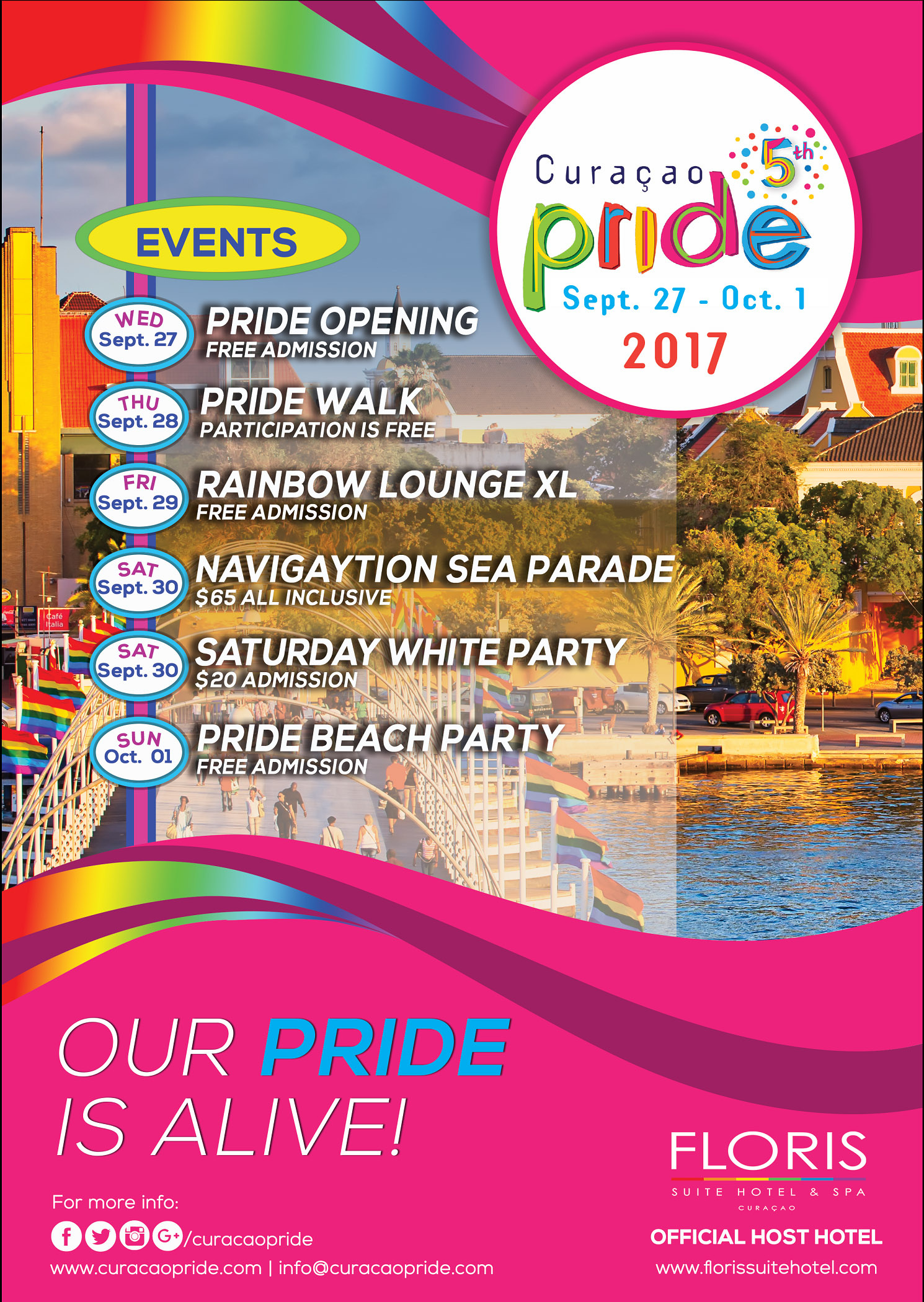 Organisahon Curacao Pride 2017 den full swing