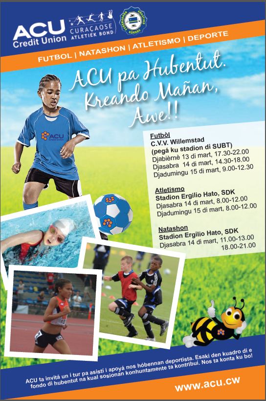 ACU ta sostené e hóben deportista den fin di siman