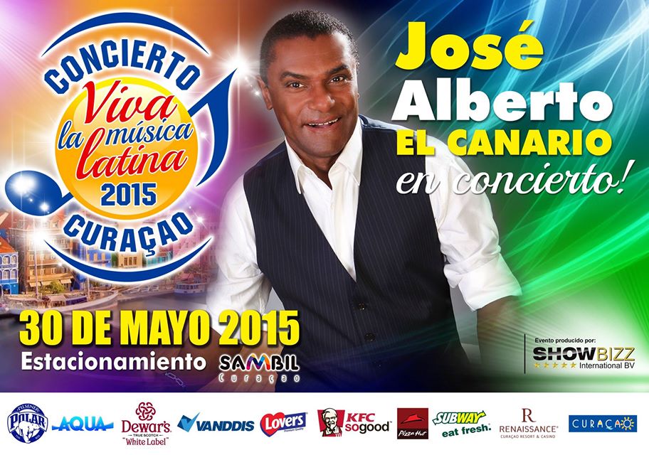 Jose Alberto “El Canario” dia 30 di mei na Kòrsou den Viva La Musica Latina