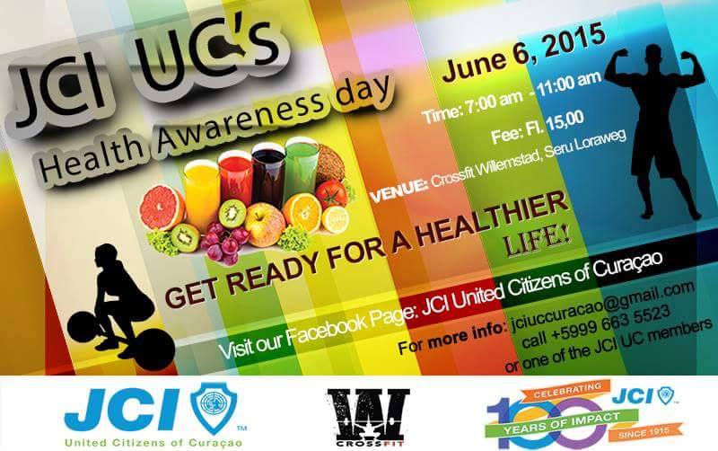 JCI UC of Curaçao Ku Dia di konsientisashon riba salubridat