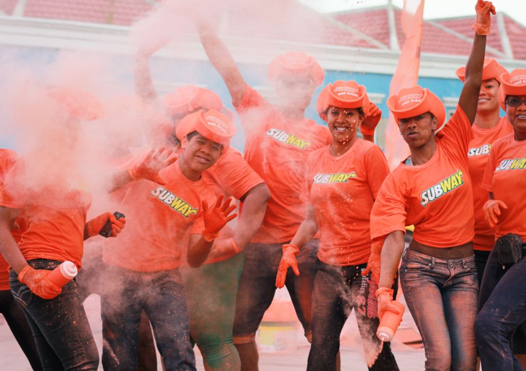 Subway pa di dos aña konsekutivo ta forma parti di e ‘Curaçao Color Walk’
