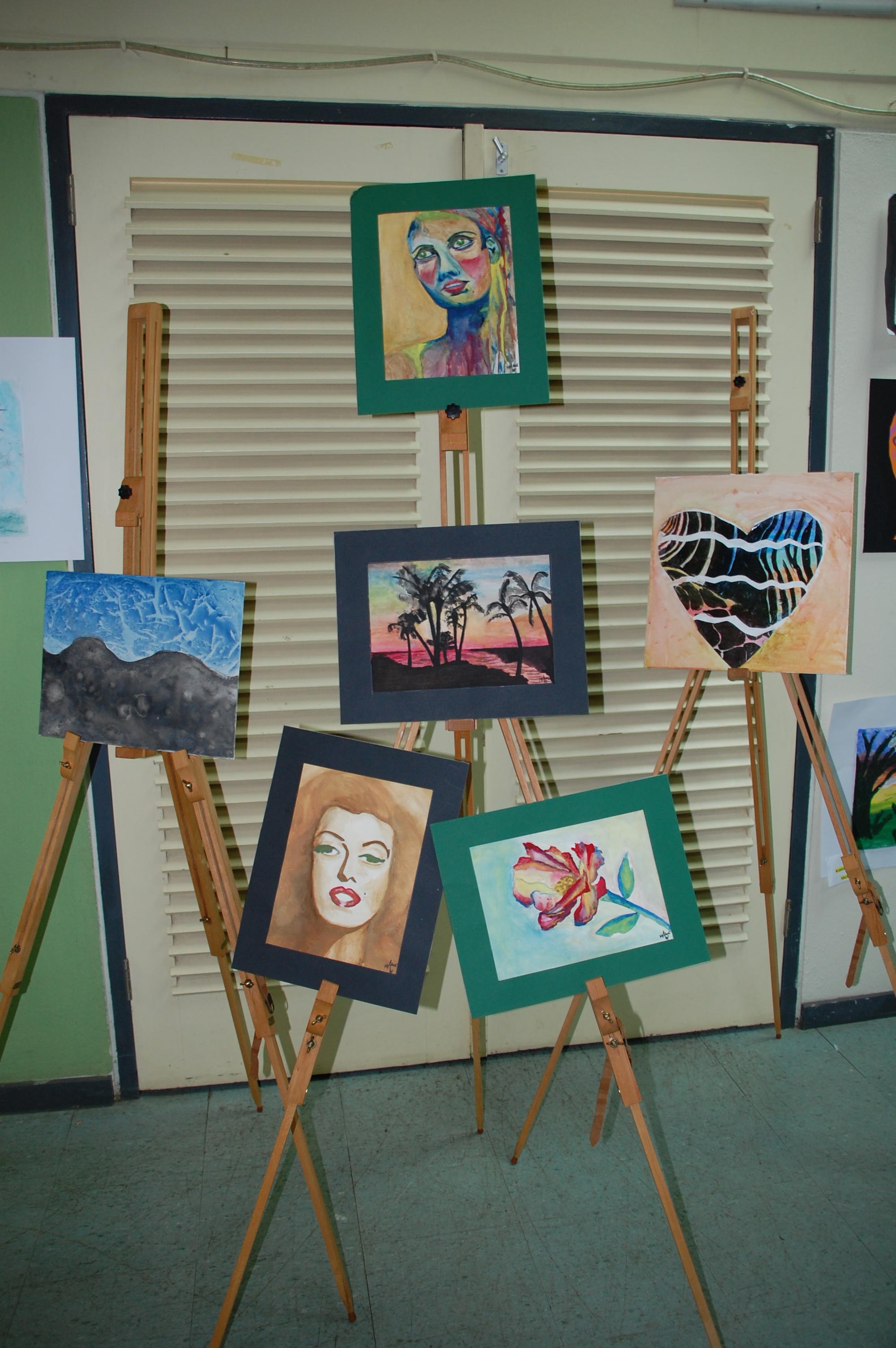 SENTRO KULTURAL KORSOU TA HASI APERTURA DI SU EKSPOSISHON DI PINTURA.