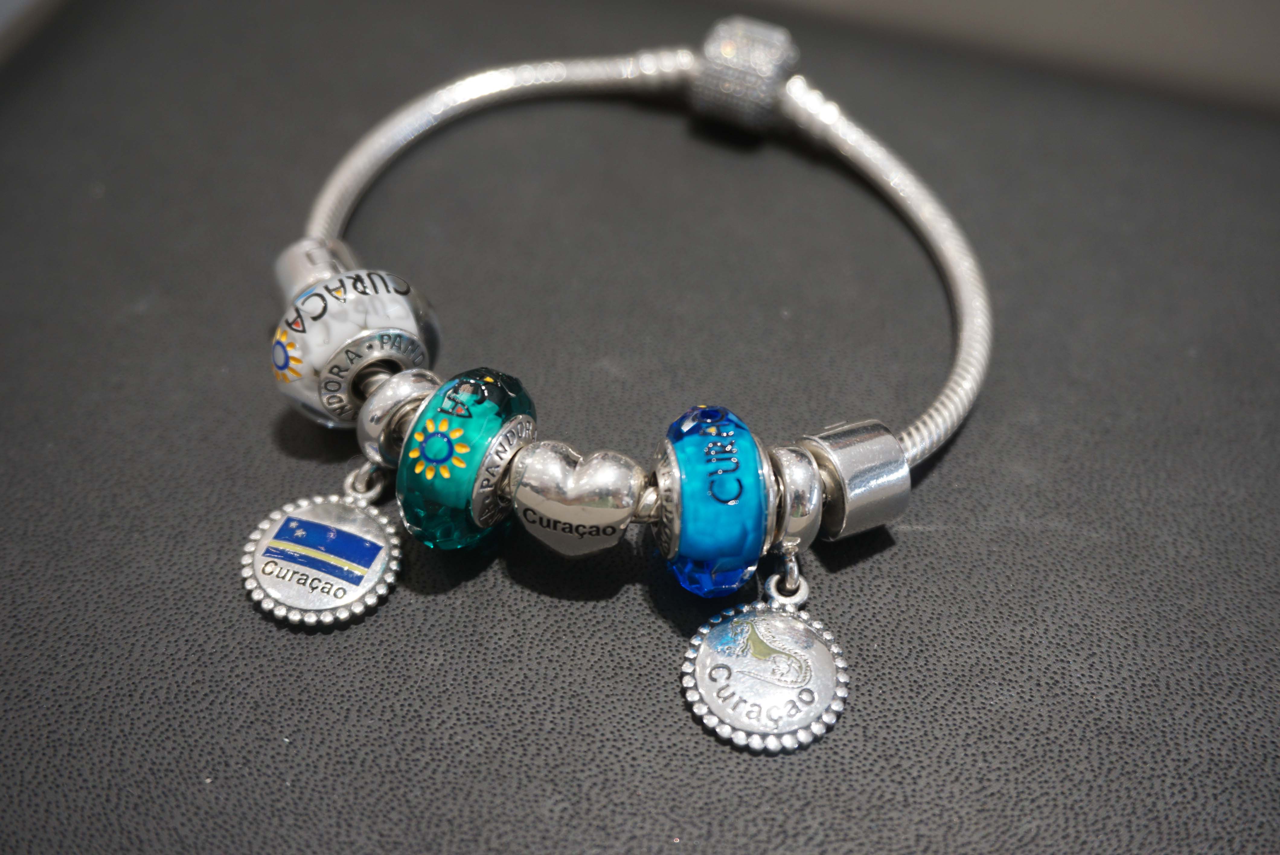 The official unveiling of unique PANDORA charms with the Curacao 