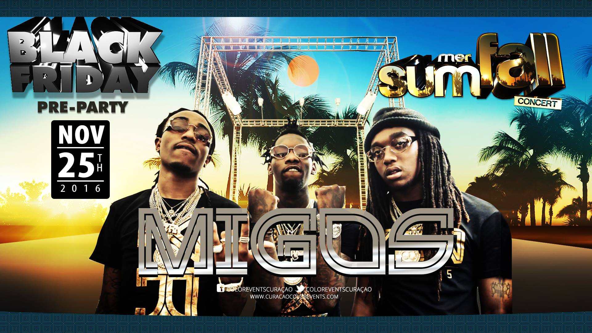 BONE THUGS-N-HARMONY i MIGOS lo ta LIVE ON STAGE dia 25 novèmber próksimo durante di e Black Friday Pre-Party pa SummerFall Concert!