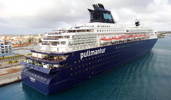 Barconan di Pullmantur bek na Aruba cu 25 calls den 2017 cu mas di 35 mil pasahero extra