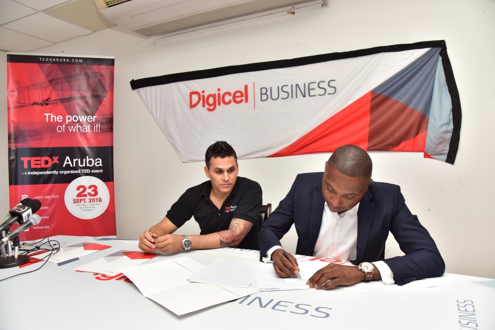Digicel a cera convenio un biaha mas cu TEDxAruba