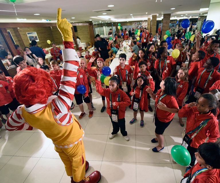 Olympics Kids + Ronald