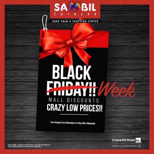 Siman Black Friday ku ganga real na Sambil