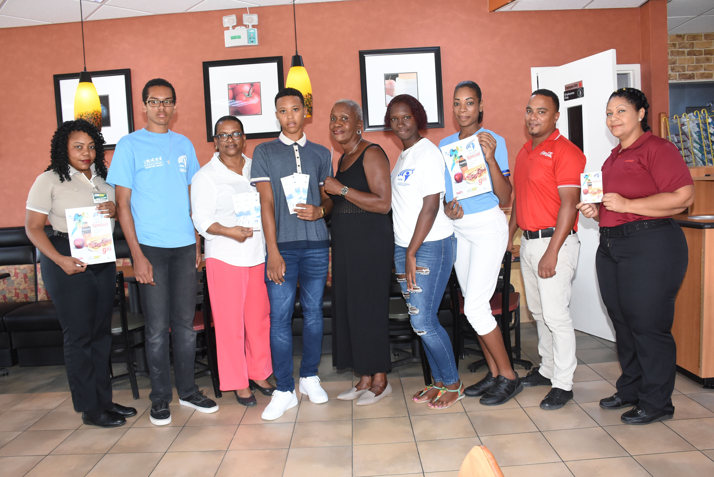 Ganadornan den kampaña di Subway ta gana nan entrada pa Carifta Games