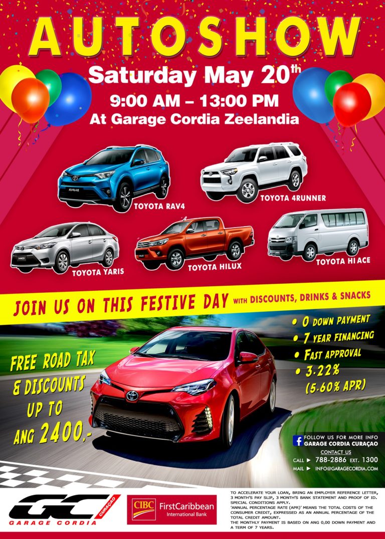 Advert Garage Cordia & CIBC FirstCaribbean2_Autoshow_20mei2017