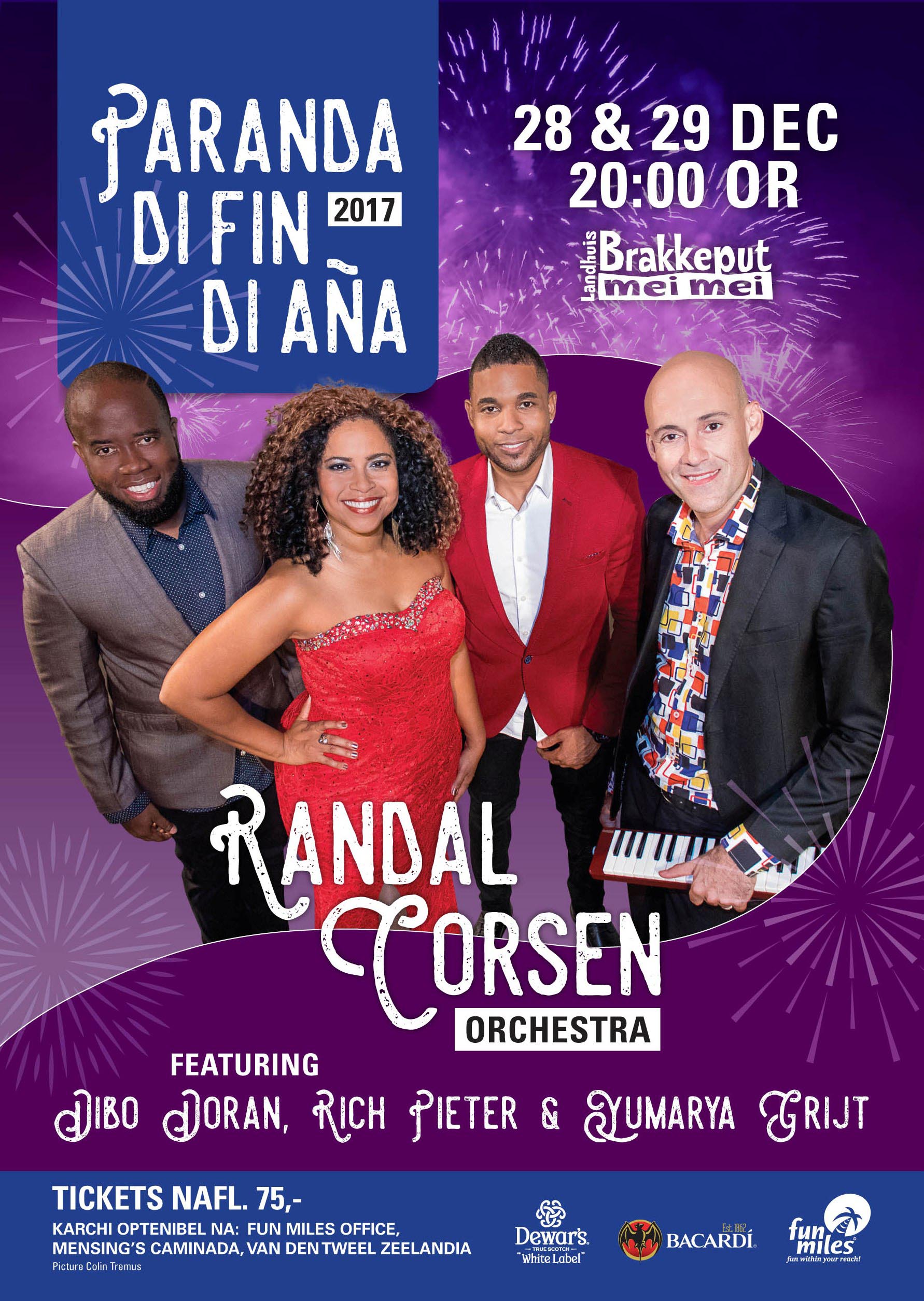 Randal Corsen & Orchestra ta lansa  tumba nobo ‘Henter Aña den Paranda’