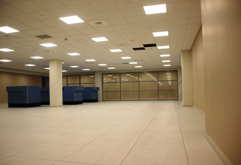 Immigration Hall during construction