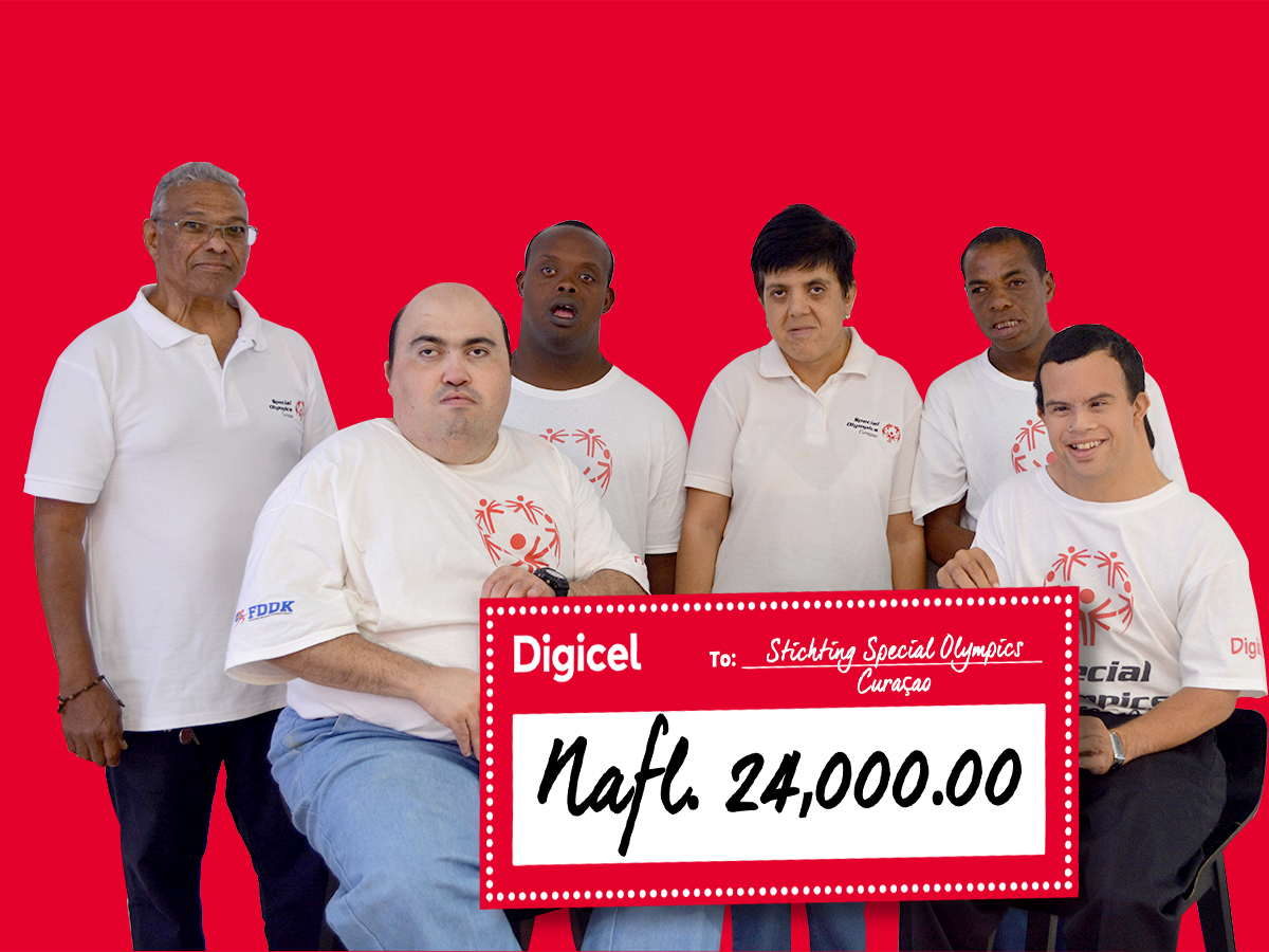 Digicel Kòrsou ta renobá su kompromiso ku atletanan di Special Olympics Curaçao