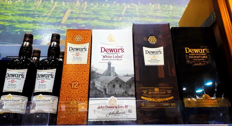 Various Dewar's Bottles