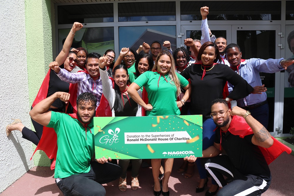 Nagico Insurances kontentu di por sostené RMHC Curaçao Foundation