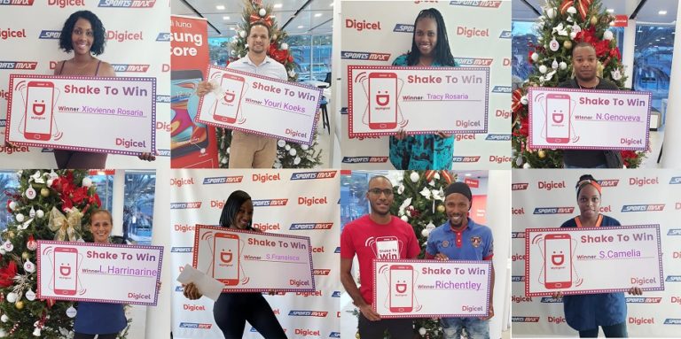 Digicel various winners Shake to Win
