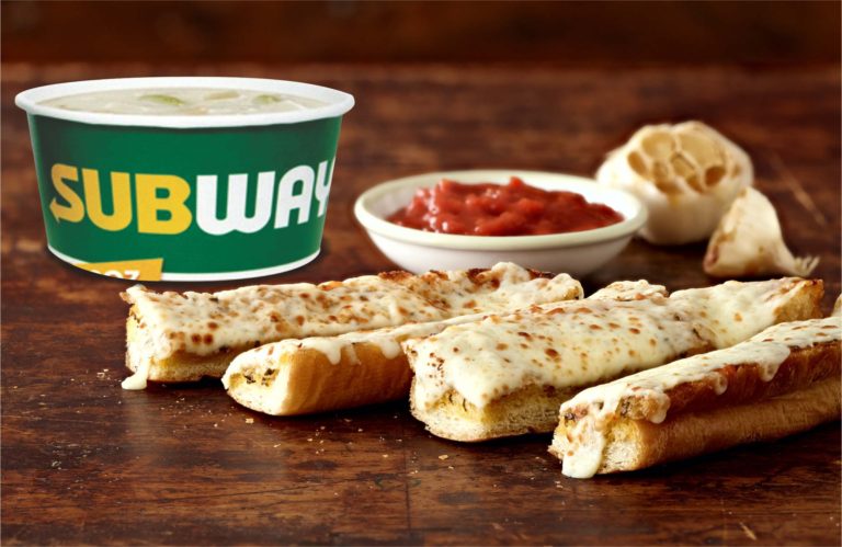 SUBWAY CHEESY CARLIC DIPPERS & SOUP COMBO