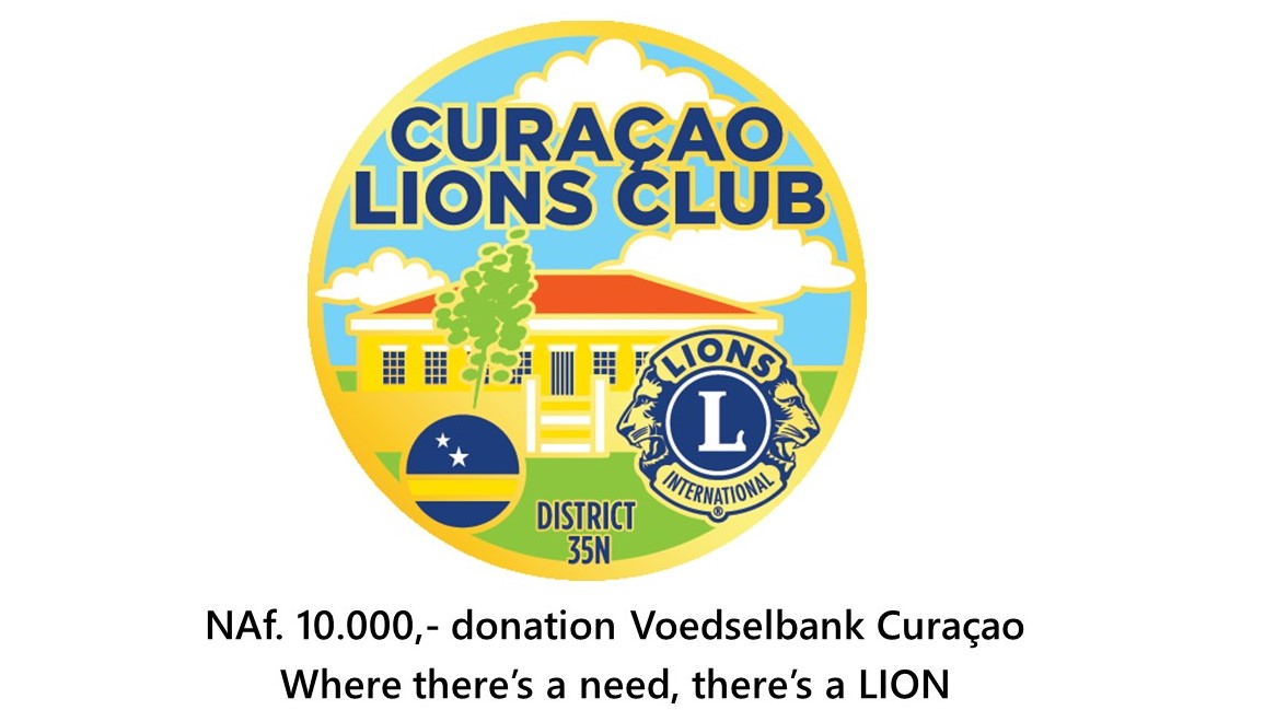 Curaçao Lions Club ta kopera ku 10 mil florin na Voedselbank